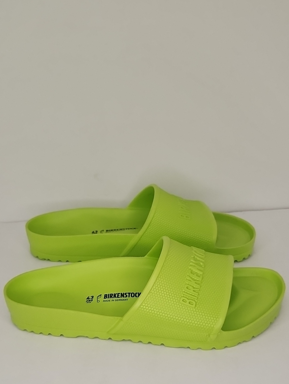 Birkenstock Neon Lime EVA Slide Sandals